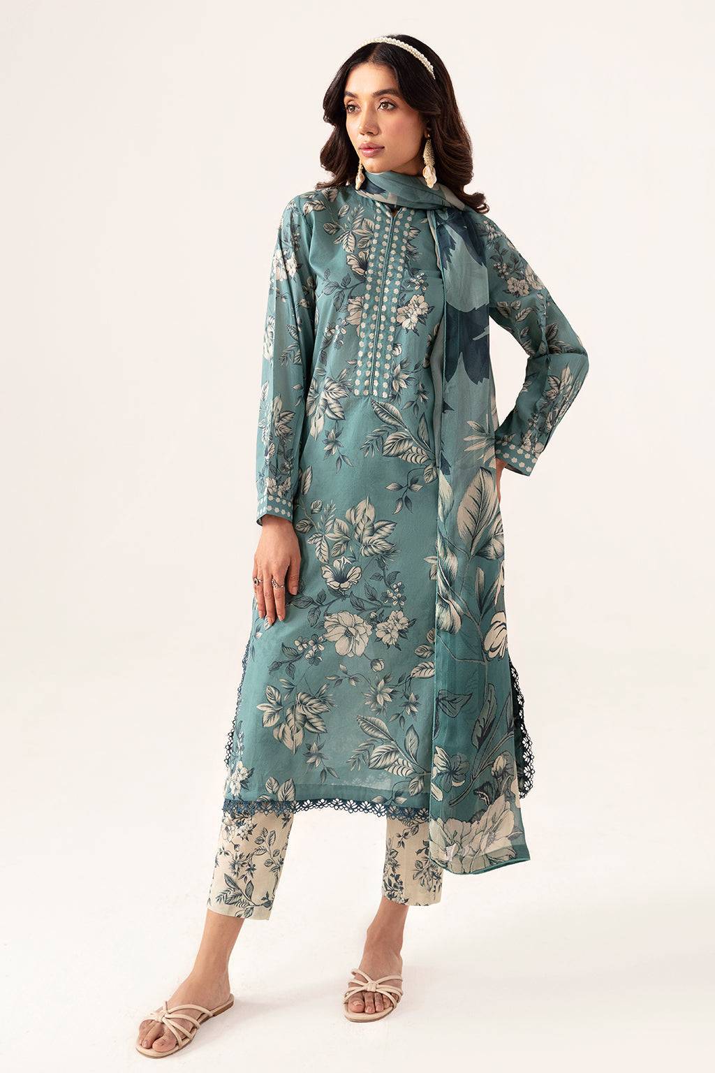 Ramsha | Pinted Lawn | RP-104 - Pakistani Designer Dress - by Ramsha | Type: Casuals - 100% Original at Saira Sultan