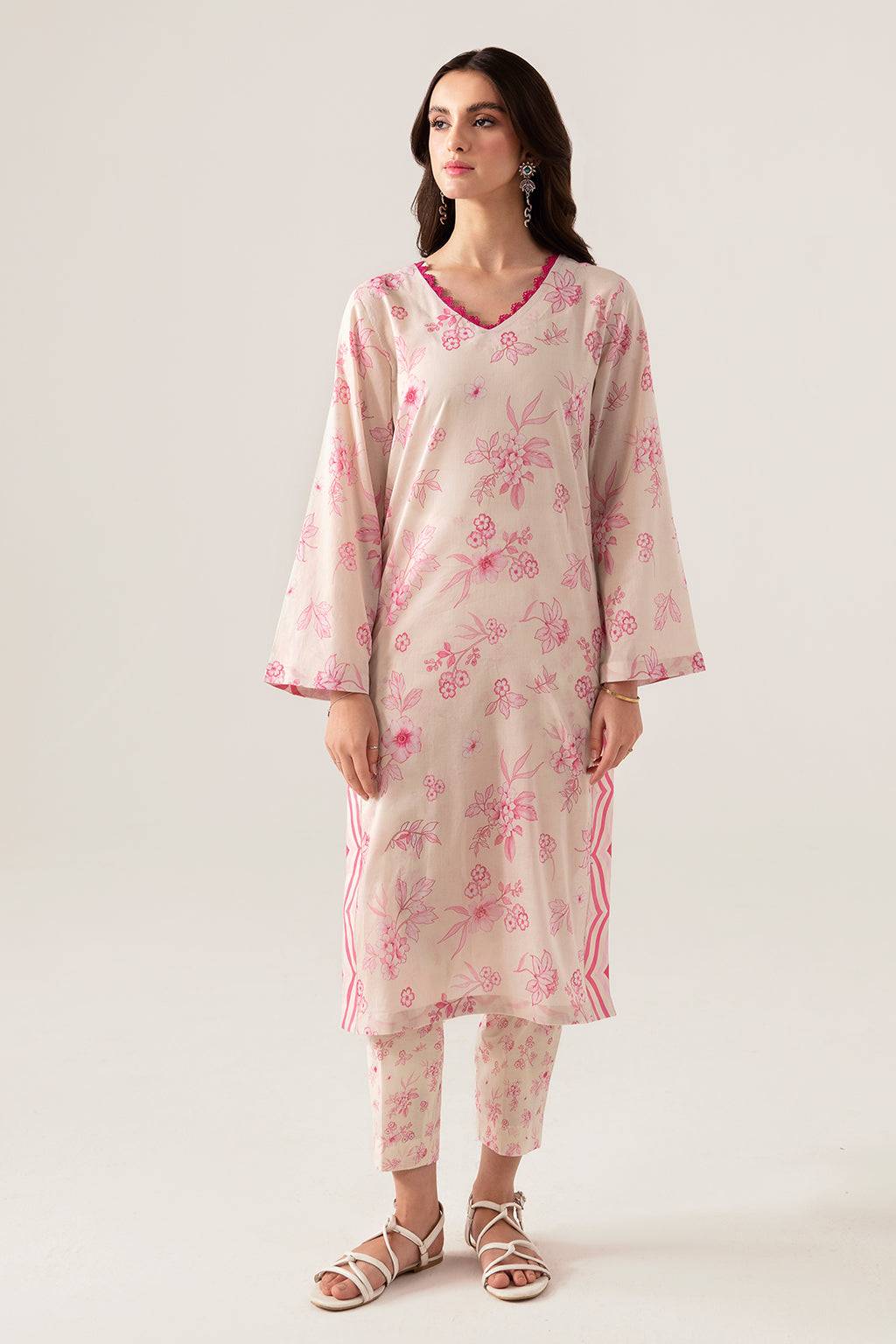 Ramsha | Pinted Lawn | RP-105 - Pakistani Designer Dress - by Ramsha | Type: Casuals - 100% Original at Saira Sultan