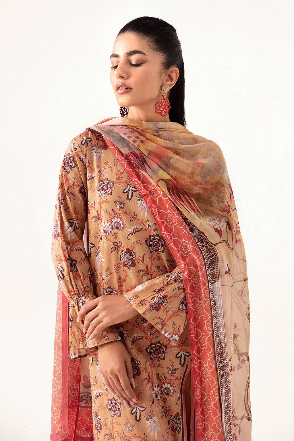 Ramsha | Pinted Lawn | RP-112 - Pakistani Designer Dress - by Ramsha | Type: Casuals - 100% Original at Saira Sultan