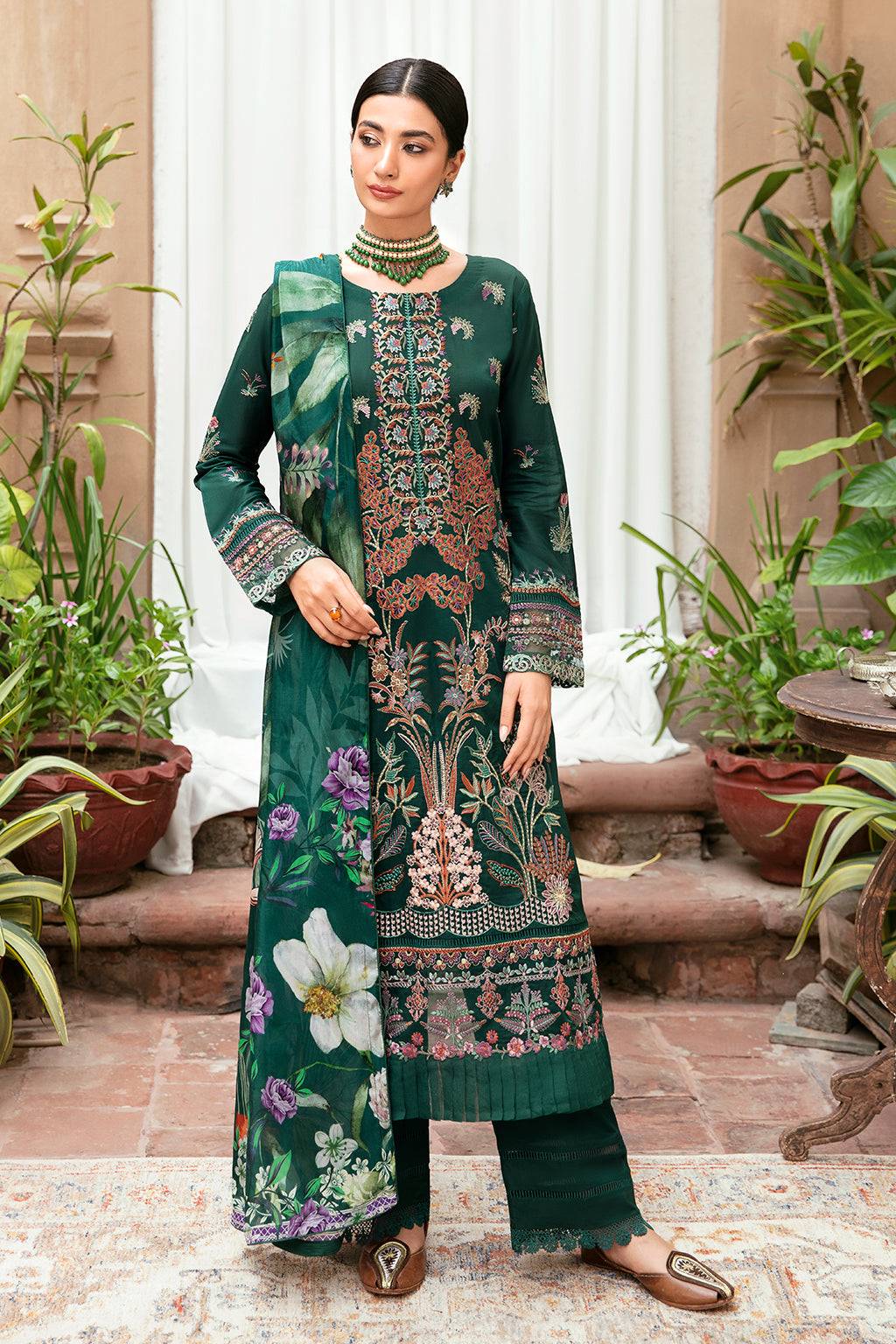 Ramsha | Luxury Lawn 24 | L-801 - Pakistani Designer Dress - by Ramsha | Type: Casuals - 100% Original at Saira Sultan