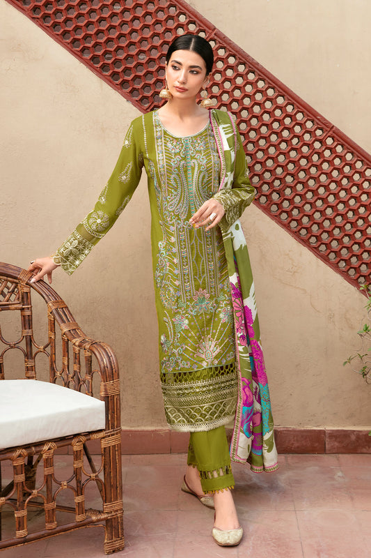 Ramsha | Luxury Lawn 24 | L-807 - Pakistani Designer Dress - by Ramsha | Type: Casuals - 100% Original at Saira Sultan
