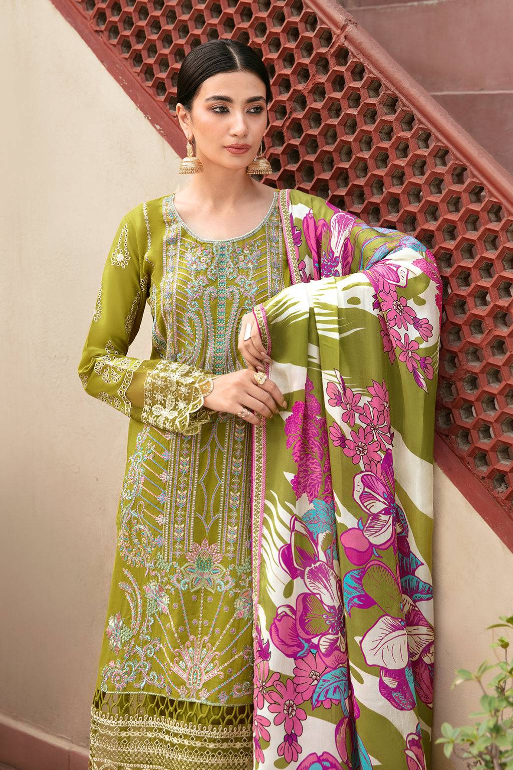 Ramsha | Luxury Lawn 24 | L-807 - Pakistani Designer Dress - by Ramsha | Type: Casuals - 100% Original at Saira Sultan