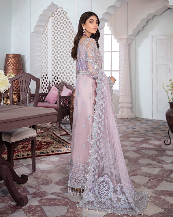 Gulaal | Wedding Formals | NAAZ EMBROIDERED NET 3-PIECE SUIT WS-09 - Pakistani Designer Dress - by Gulaal | Type: Bridal - 100% Original at Saira Sultan
