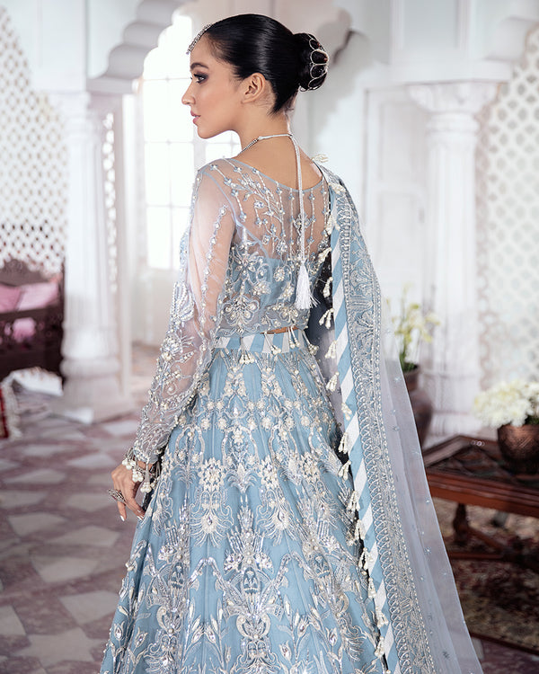 Gulaal | Wedding Formals | Mehnaaz Embroidered Net 3-Piece Suit WS-13 - Pakistani Designer Dress - by Gulaal | Type: Bridal - 100% Original at Saira Sultan