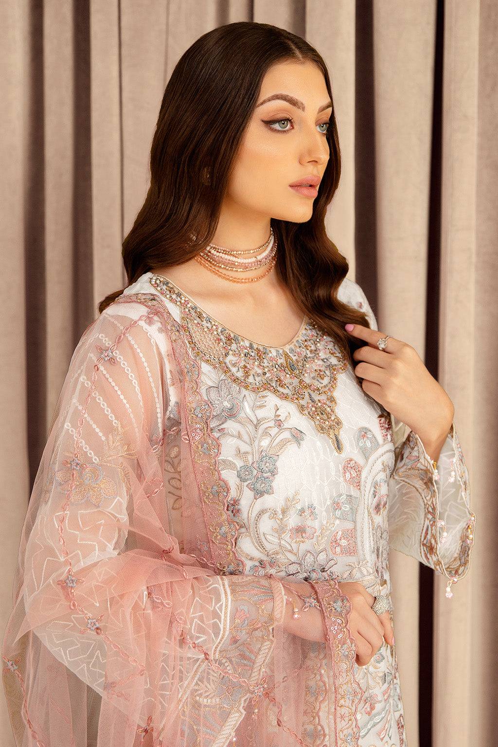 Ramsha | Minhal Organza Collection | M-707 - Pakistani Designer Dress - by Ramsha | Type: Formal - 100% Original at Saira Sultan