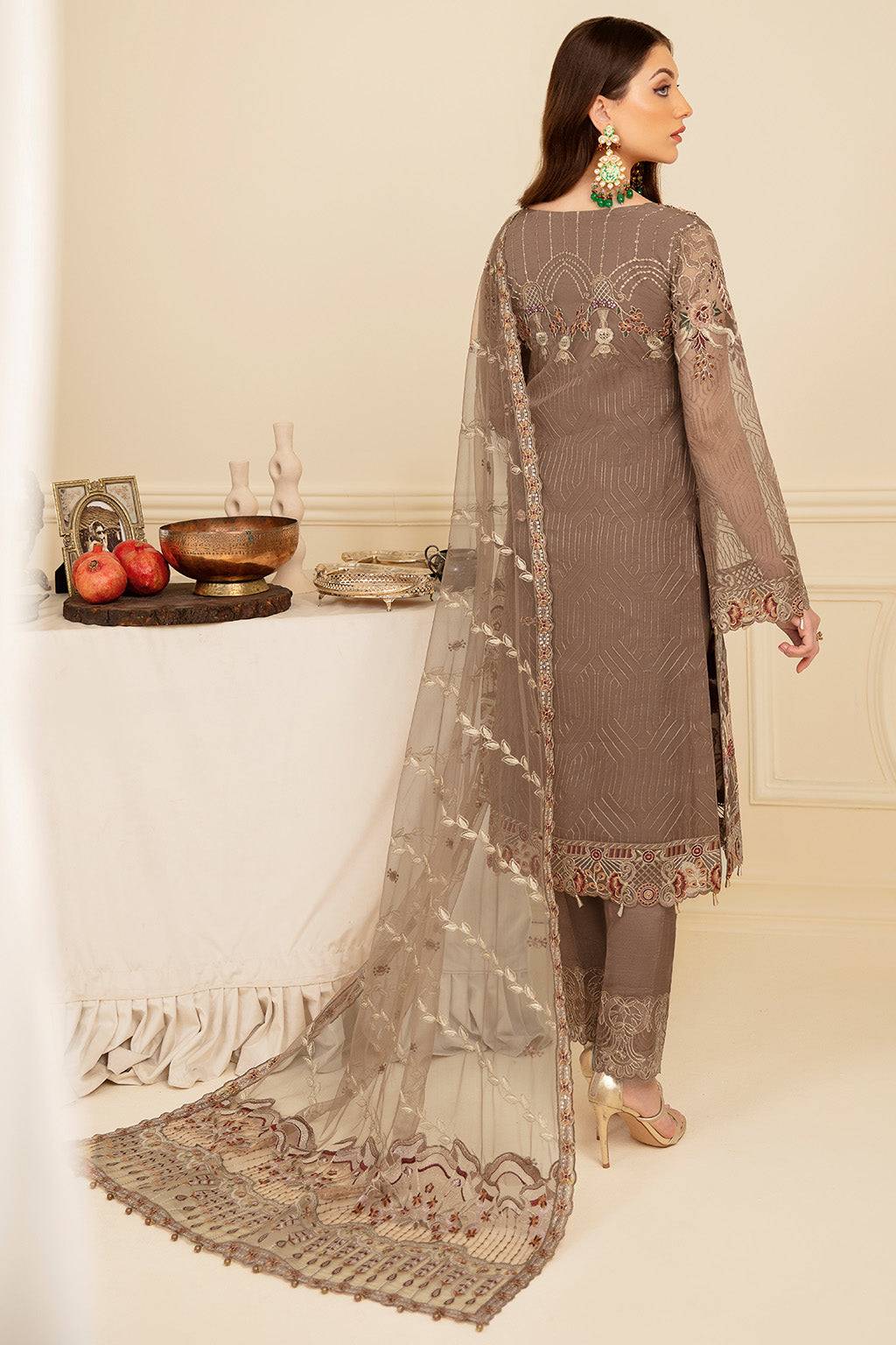 Ramsha | Minhal Organza Collection | M-710 - Pakistani Designer Dress - by Ramsha | Type: Formal - 100% Original at Saira Sultan