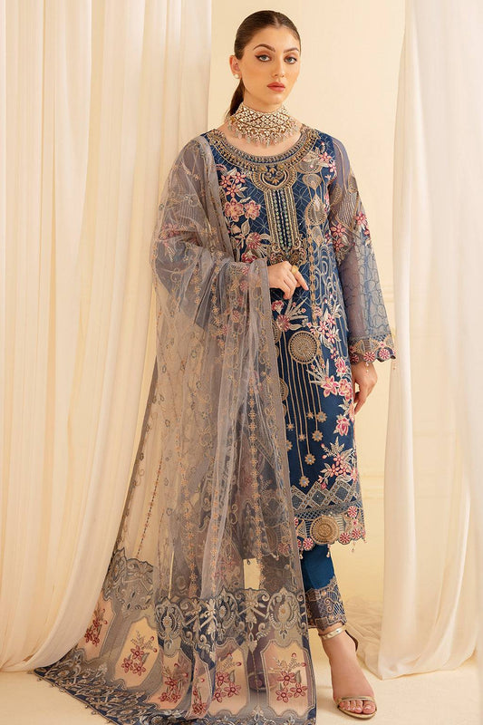 Ramsha | Minhal Organza Collection | M-701 - Pakistani Designer Dress - by Ramsha | Type: Formal - 100% Original at Saira Sultan