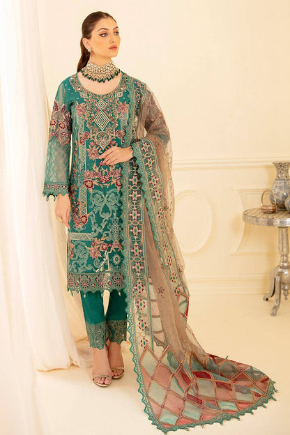 Ramsha | Minhal Organza Collection | M-708 - Pakistani Designer Dress - by Ramsha | Type: Formal - 100% Original at Saira Sultan