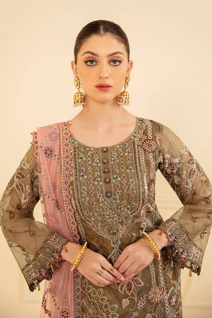 Ramsha | Minhal Organza Collection | M-705 - Pakistani Designer Dress - by Ramsha | Type: Formal - 100% Original at Saira Sultan