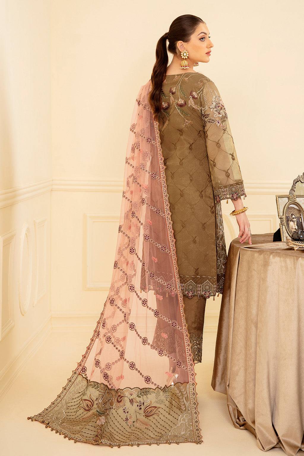 Ramsha | Minhal Organza Collection | M-705 - Pakistani Designer Dress - by Ramsha | Type: Formal - 100% Original at Saira Sultan