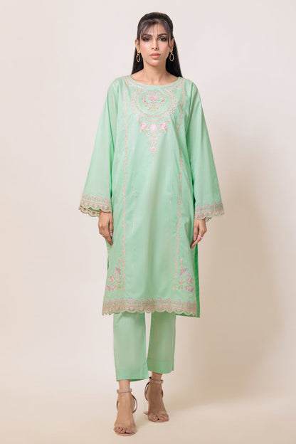 Bonanza Satrangi | M Green Cambric 2 Piece (1S24B2P002) 8 Green
