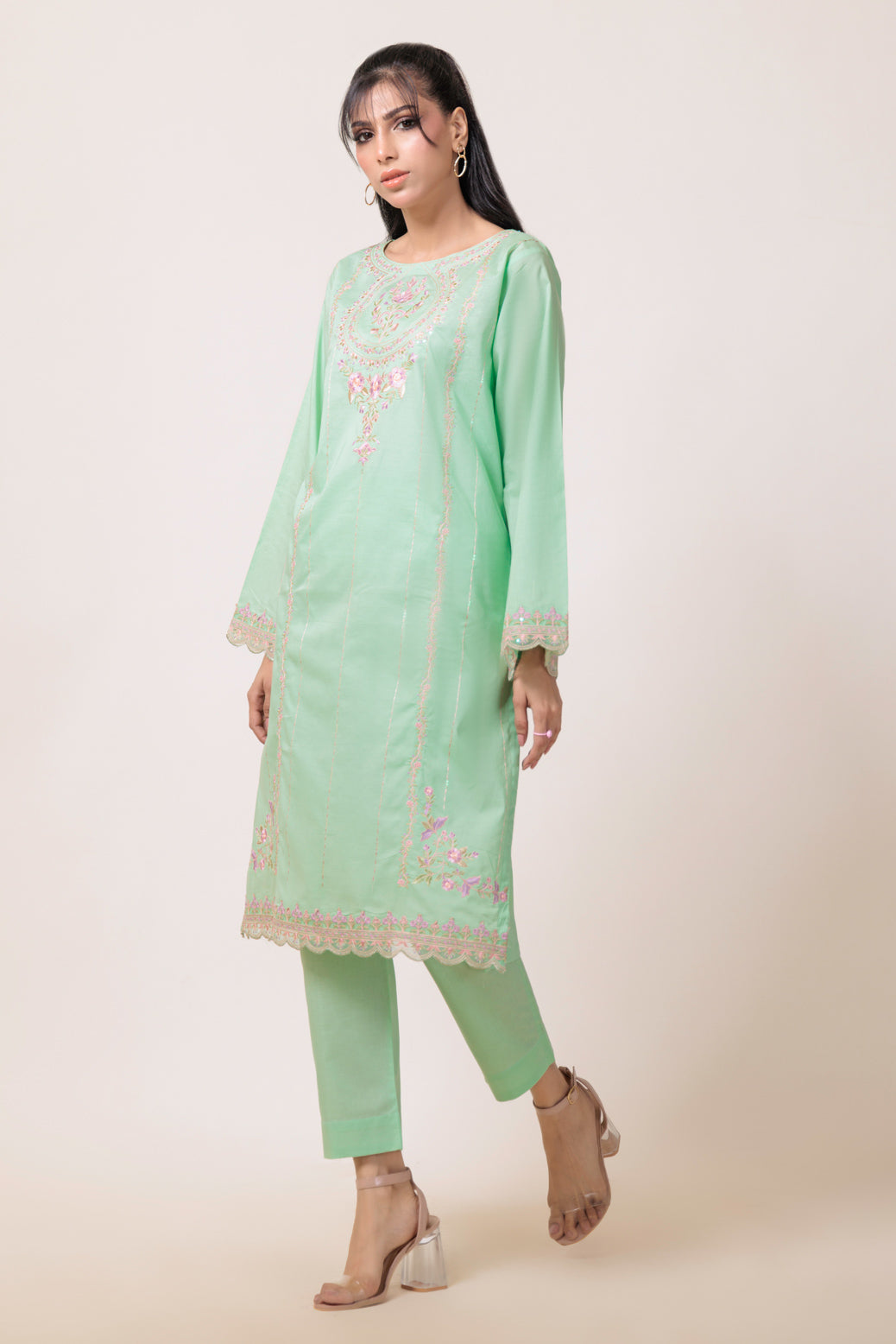 Bonanza Satrangi | M Green Cambric 2 Piece (1S24B2P002) 12 Green