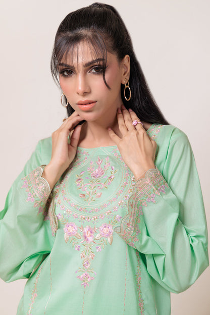 Bonanza Satrangi | M Green Cambric 2 Piece (1S24B2P002) 16 Green
