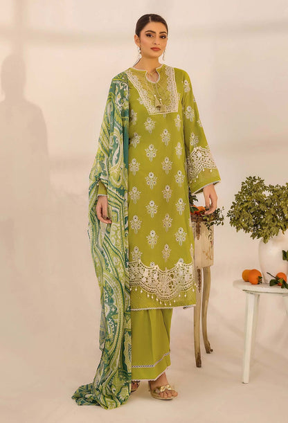 Adans Libas | Inara 25 | CHIKANKARI 4776 XS Parrot Green Lawn
