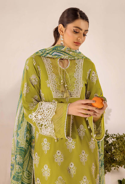 Adans Libas | Inara 25 | CHIKANKARI 4776 L Parrot Green Lawn