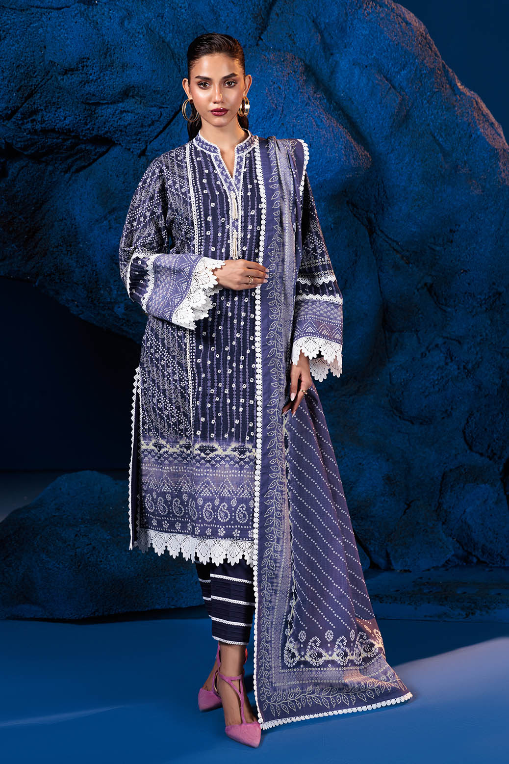 Bonanza Satrangi | Pale Ins 3 Pc (1W24P3P093) Purple