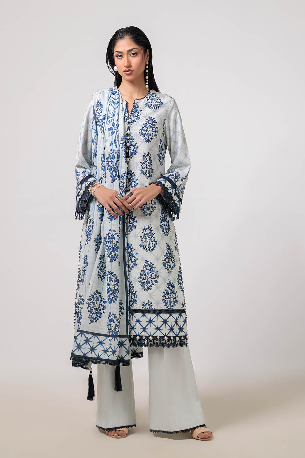 Bonanza Satrangi | Heritage 3 Pc (1W24P3P122) Grey