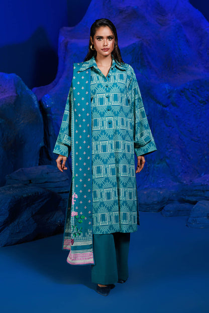 Bonanza Satrangi | Glory 3 Pc (1W24P3P317) Turquoise