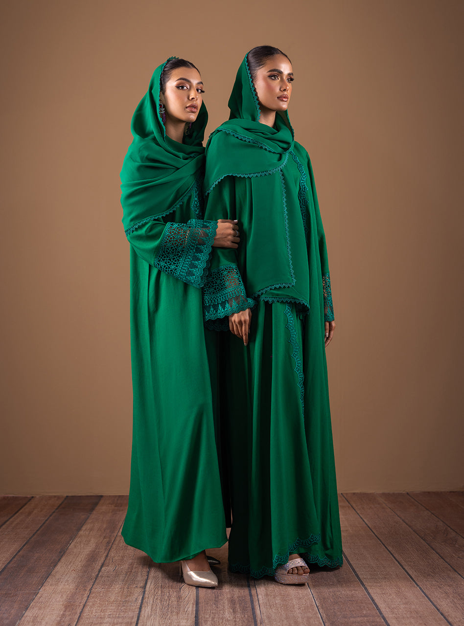 Zainab Chottani | Semi Formals | EMERALD FLAIR - Pakistani Designer Dress - by Zainab Chottani | Type: Formal - 100% Original at Saira Sultan