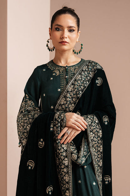 Cross Stitch | Luxe Atelier 25 | EMERALD GRACE M Deep Teal Green Silk