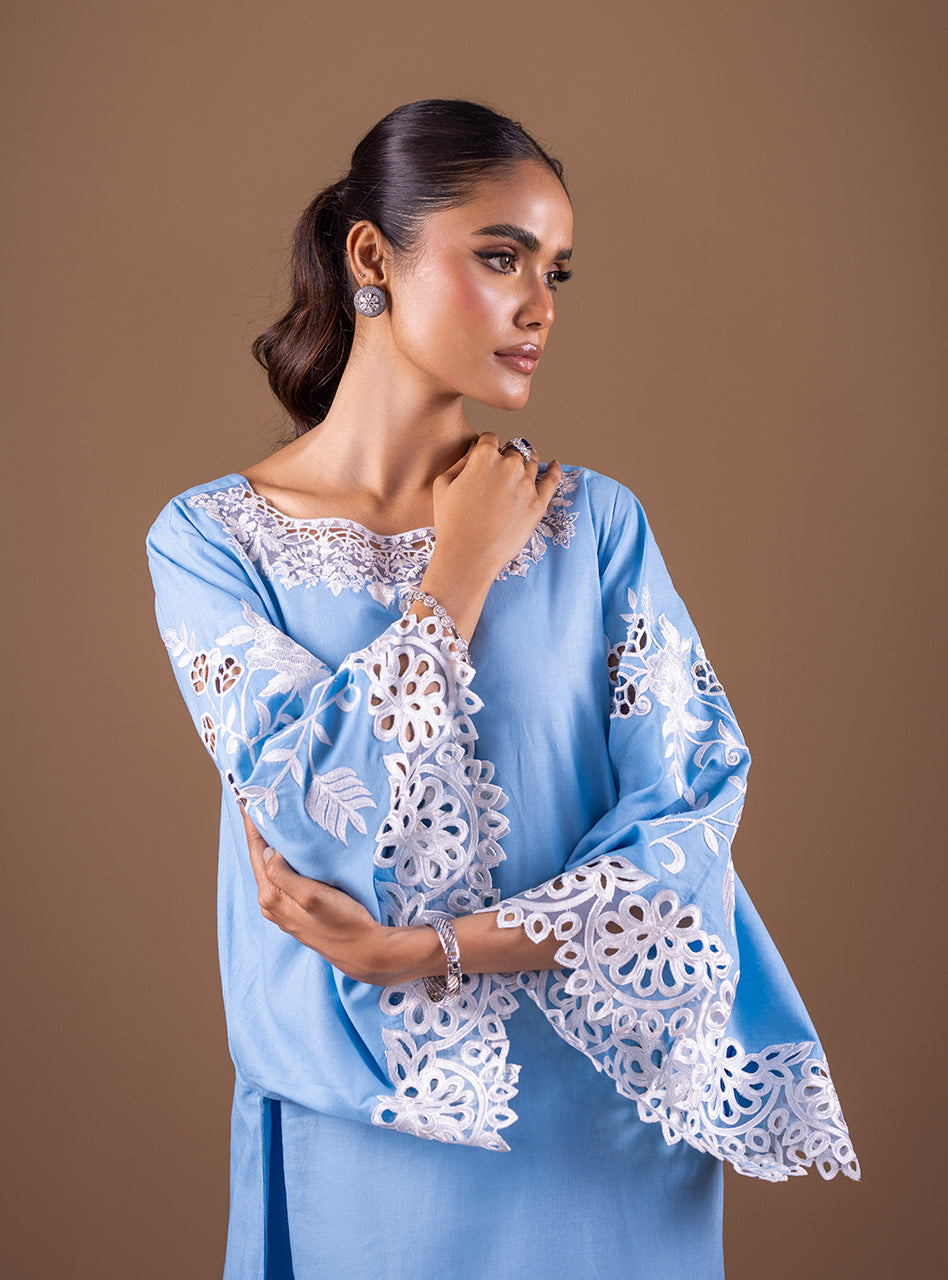 Zainab Chottani | Semi Formals | TIMELESS BLUE - Pakistani Designer Dress - by Zainab Chottani | Type: Formal - 100% Original at Saira Sultan