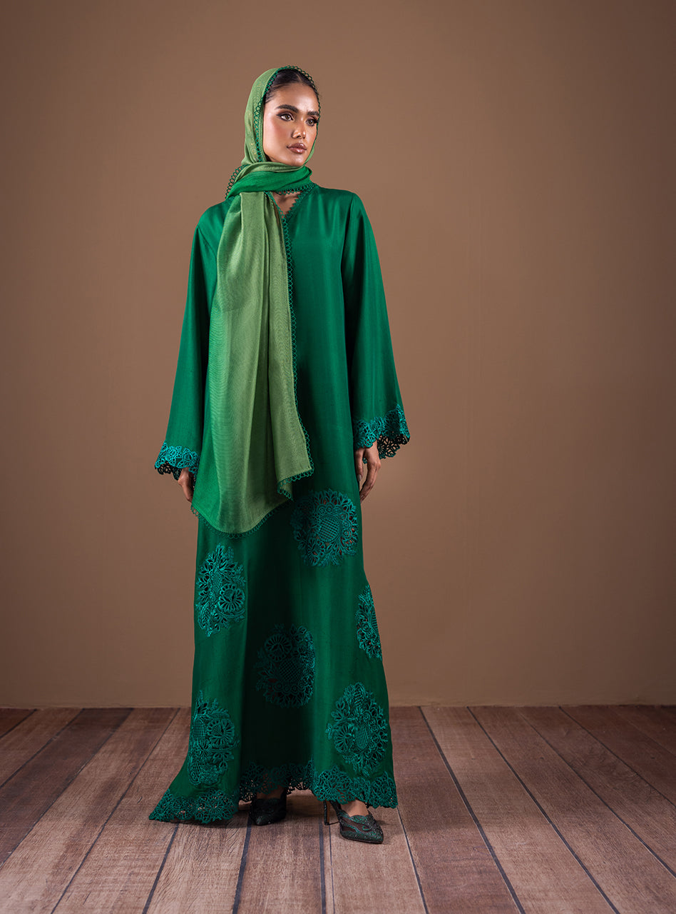 Zainab Chottani | Semi Formals | ENCHANTING EMERALD - Pakistani Designer Dress - by Zainab Chottani | Type: Formal - 100% Original at Saira Sultan