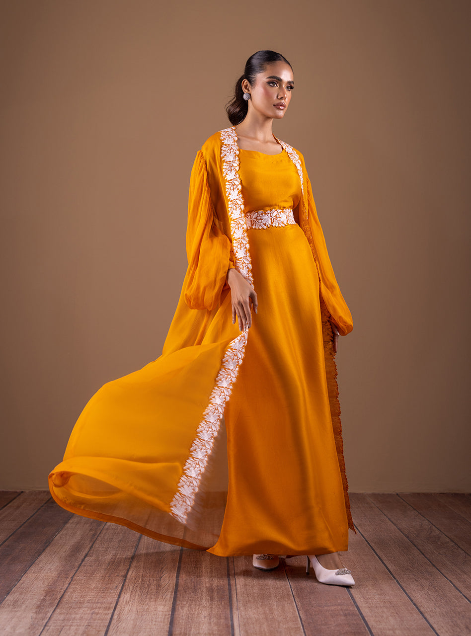 Zainab Chottani | Semi Formals | AMBER FLOW - Pakistani Designer Dress - by Zainab Chottani | Type: Formal - 100% Original at Saira Sultan