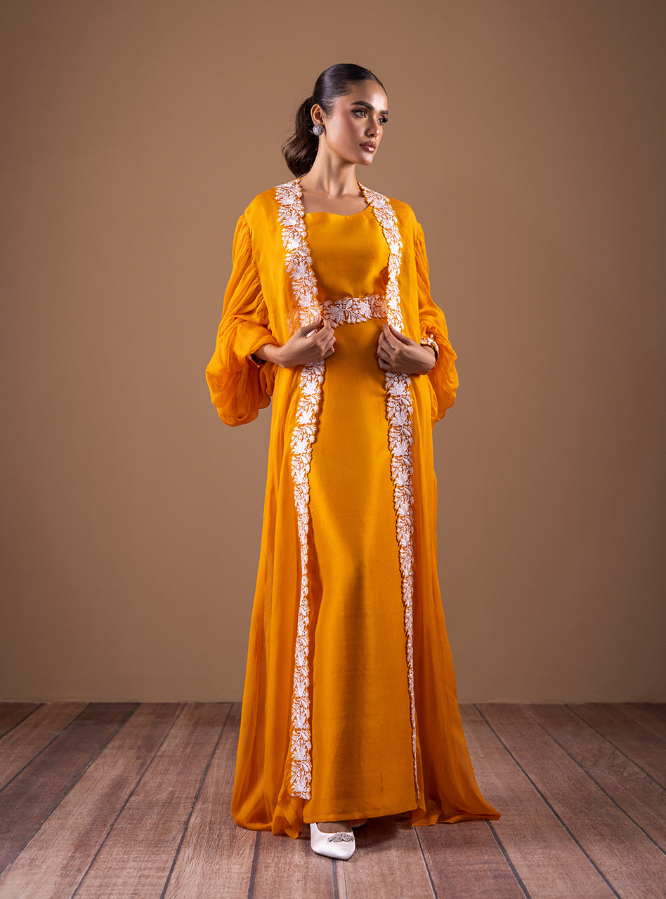 Zainab Chottani | Semi Formals | AMBER FLOW - Pakistani Designer Dress - by Zainab Chottani | Type: Formal - 100% Original at Saira Sultan
