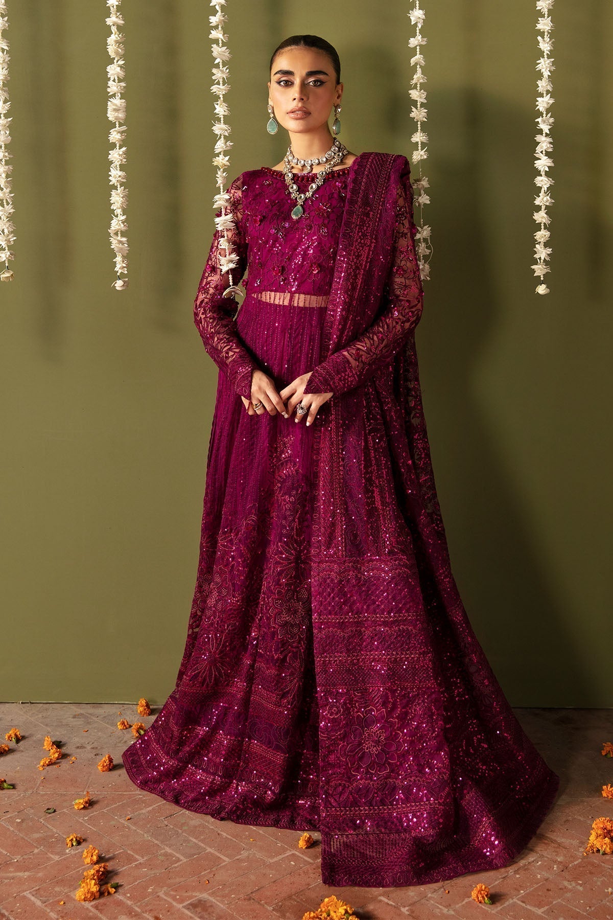 Nureh | Jhoomro Wedding Formals | NL-56 - ANARI - Pakistani Designer Dress - by Nureh | Type: Bridal - 100% Original at Saira Sultan