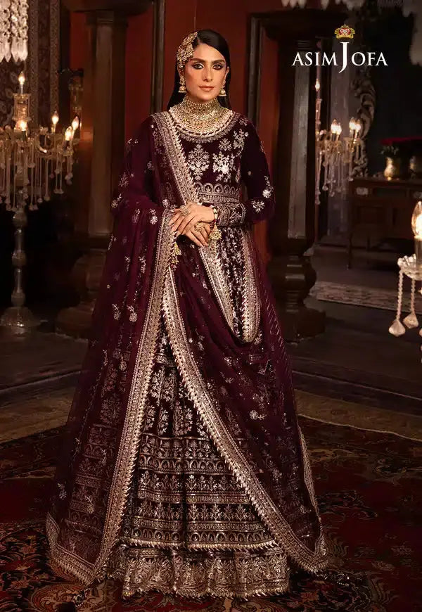 Asim Jofa | Makhmal Wedding Velvet 23 | AJMM-11 - Pakistani Designer Dress - by Asim Jofa | Type: Bridal - 100% Original at Saira Sultan