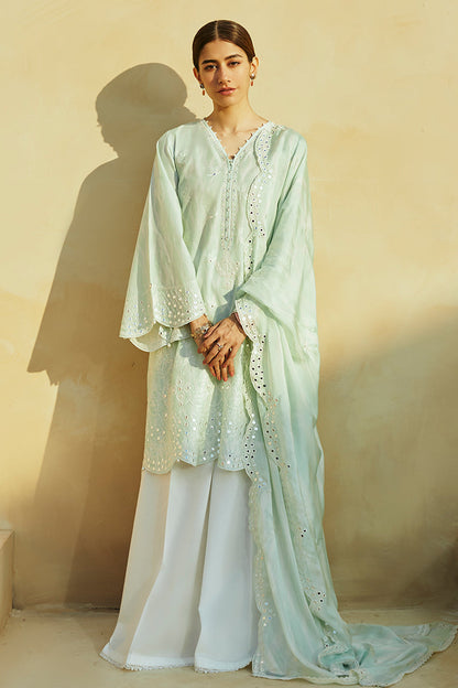 Cross Stitch | Premium Lawn 24 | WHISPER MINT - Pakistani Designer Dress - by Cross Stitch | Type: Formal - 100% Original at Saira Sultan