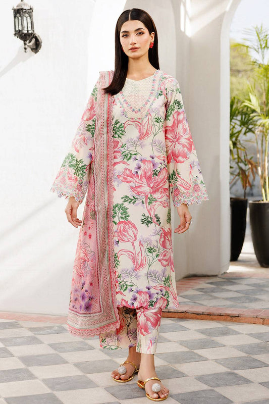 Farasha | Printed Essentials | Ivory Petal - Pakistani Designer Dress - by Farasha - Type : Ladies Clothes - 100% Original at Saira Sultan