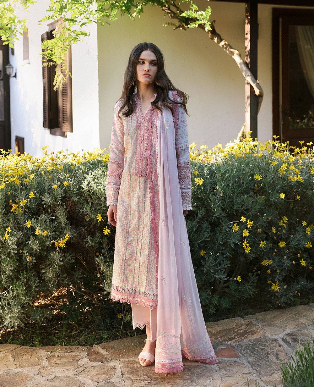 Republic Womenswear | Aylin Summer Lawn 24 | Rosa (D8-B) - Pakistani Designer Dress - by Republic Womenswear | Type: Luxury - 100% Original at Saira Sultan