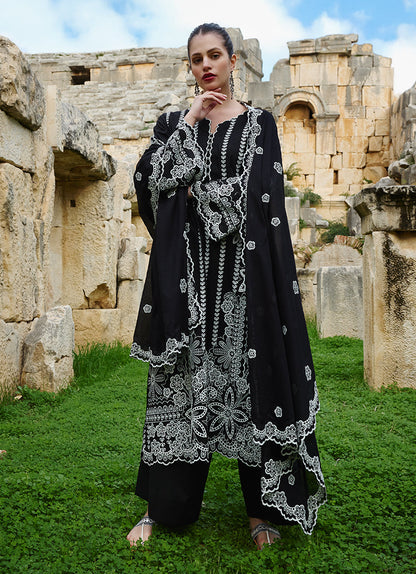 Image | Lawnkari 25 | Jana XS Black Cotton Lawn