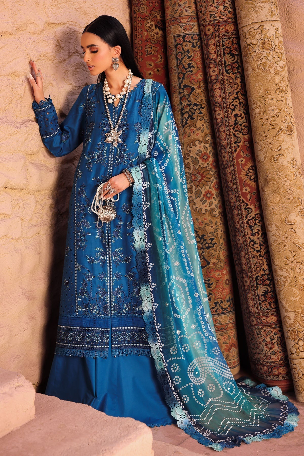 Nureh | Bazaar Lawn | NE-160 XS Cobalt Blue Lawn