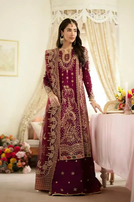 Qalamkar | Dilnaz Wedding Formals | DN-07 ALEENA - Pakistani Designer Dress - by Qalamkar | Type: Bridal - 100% Original at Saira Sultan
