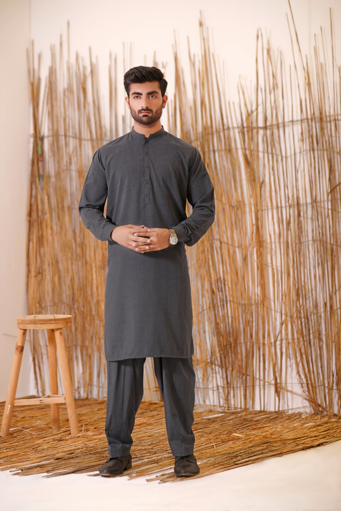 TGM | Men Fancy Wedding | Gun Powder (3 Piece) Small