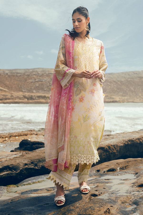 Nureh | Gardenia Lawn 24 | N-06 - Pakistani Designer Dress - by Nureh | Type: Luxury - 100% Original at Saira Sultan