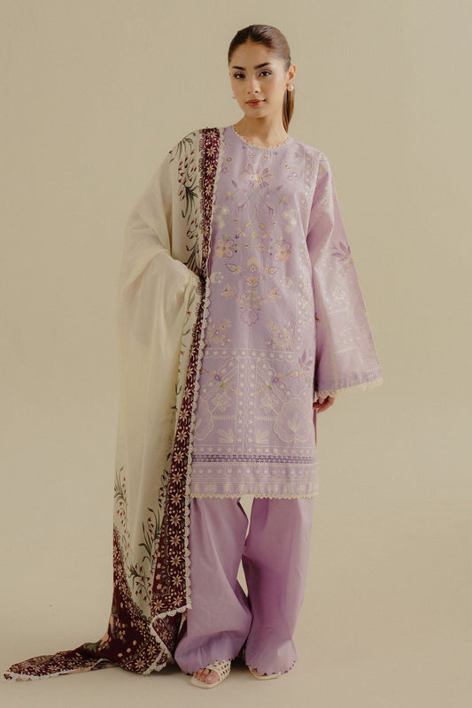 Zara Shahjahan | Coco Lawn 25 | Nyssa-10B XS Soft Lilac Lawn