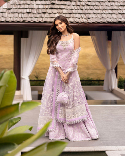 Faiza Saqlain | Zinnia Lawn 25 | Soma XS Lilac Lawn