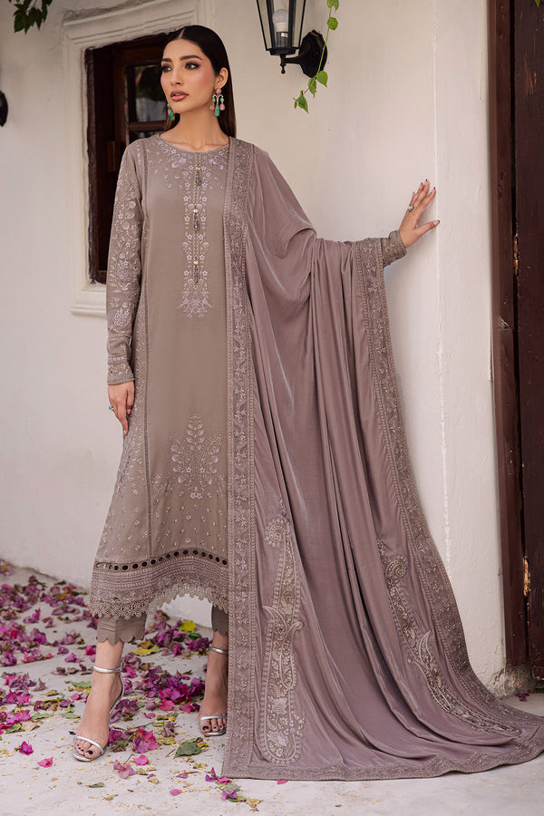 Nureh | Exclusive Leather Peach | NE-201 by Nureh - Designer Dress  - Type : Ladies Clothes - Available at Saira Sultan - 100% Original 