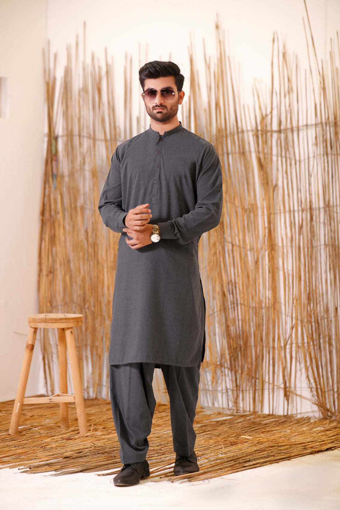 TGM | Men Fancy Wedding | Gun Powder (3 Piece)