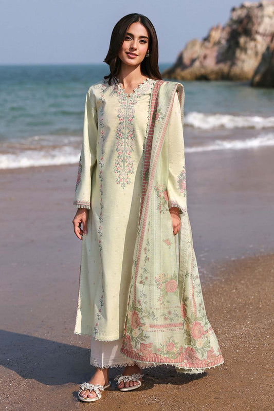 Seran | Afsanah Lawn 25 | FARIHA XS Pastel Mint Lawn