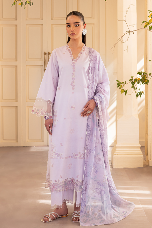 Seran | Nayab Eid Lawn | REHA XS Soft Lilac Lawn