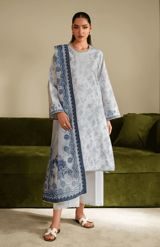 Seran | Ilara Cambric | AZZURA - Pakistani Designer Dress - by Seran - Type : Ladies Clothes - 100% Original at Saira Sultan