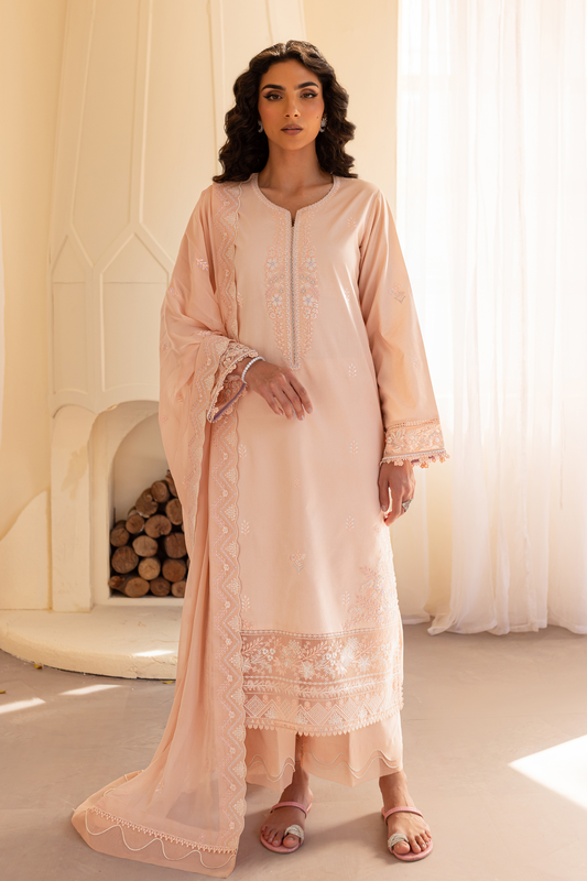 Seran | Nayab Eid Lawn | IZZA XS Pale Peach Lawn