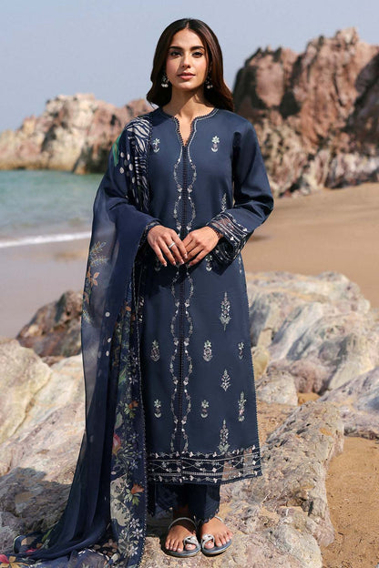 Seran | Afsanah Lawn 25 | MERAL XS Navy Lawn