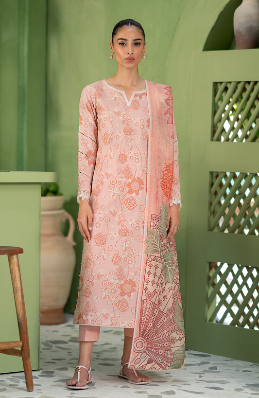 Seran | Artisan Lawn 25 | PECHE XS Peach Lawn