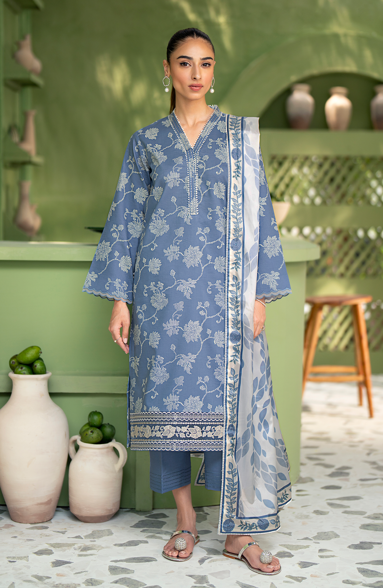 Seran | Artisan Lawn 25 | AEGEAN XS Blue Gray Lawn