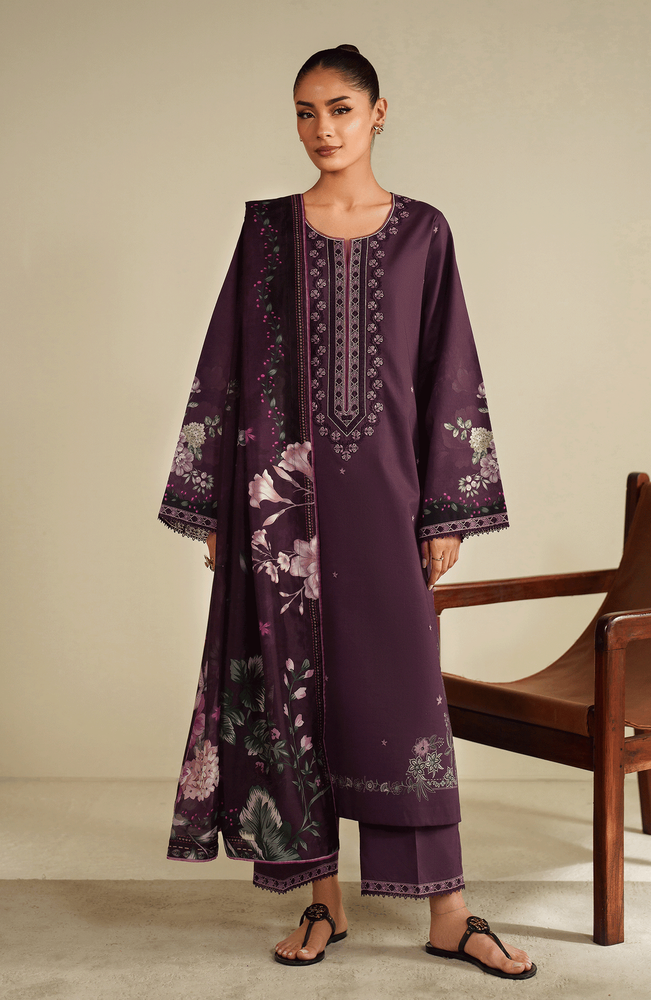 Seran | Ilara Cambric | PLUMORA - Pakistani Designer Dress - by Seran - Type : Ladies Clothes - 100% Original at Saira Sultan